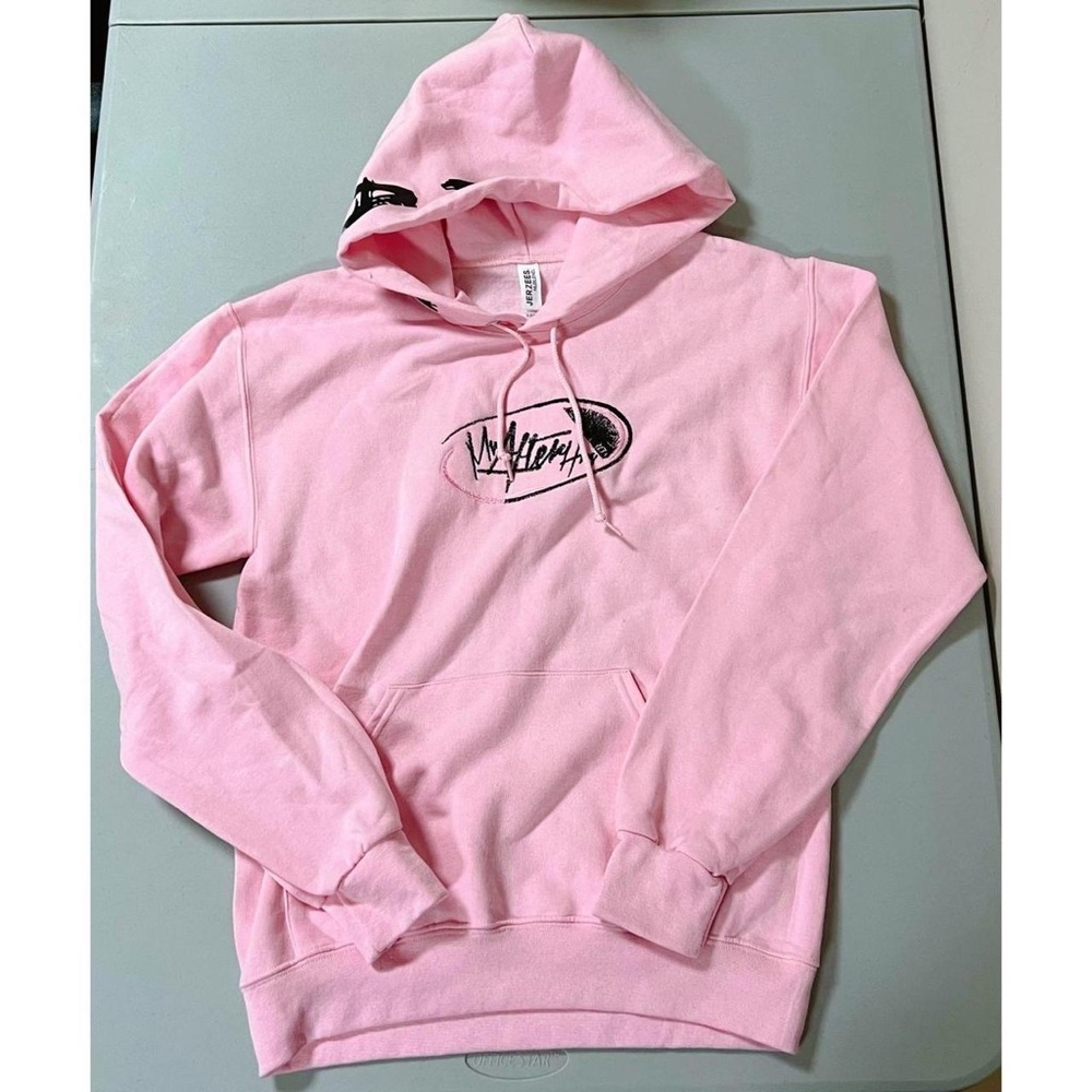 Pink Y2K Graphic Pullover Sweater Sweatshirt Hoodie Size S 💖 #graphic #pullover
